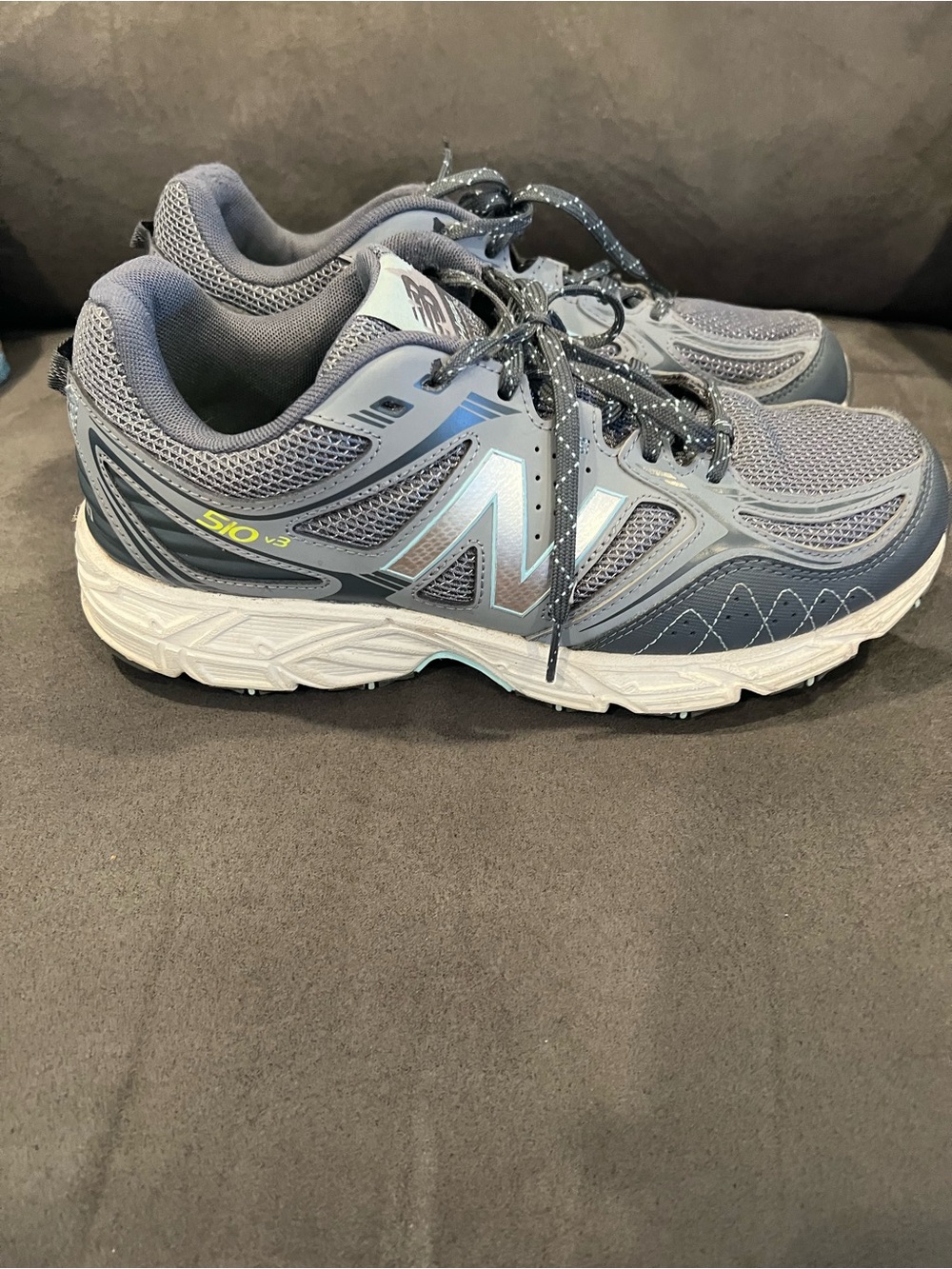 New Balance Women’s Gray Athletic Running Shoes with Reflective 'N' Accent